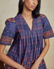 Youjin dress essex block border navy