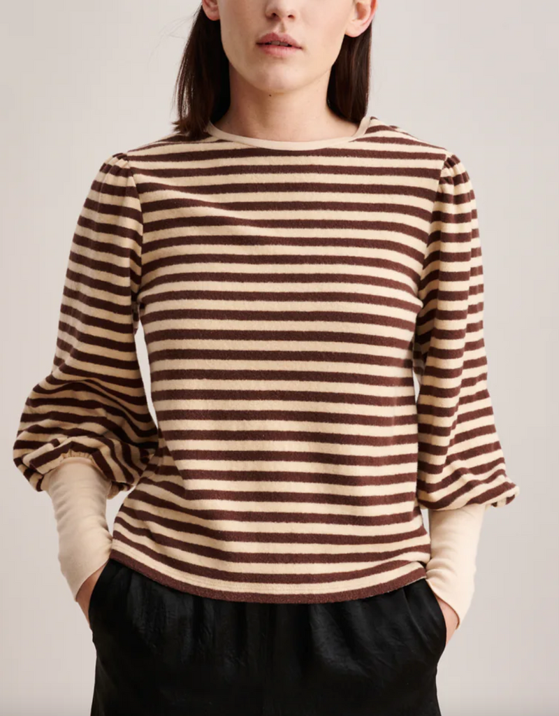 Vidoum top tan stripe
