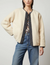 Marissa quilted shearling reversible jacket navy