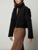 Kelly lux sherpa reversible jacket black
