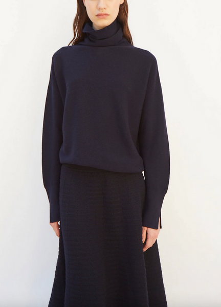 nora turtleneck sweater midnight