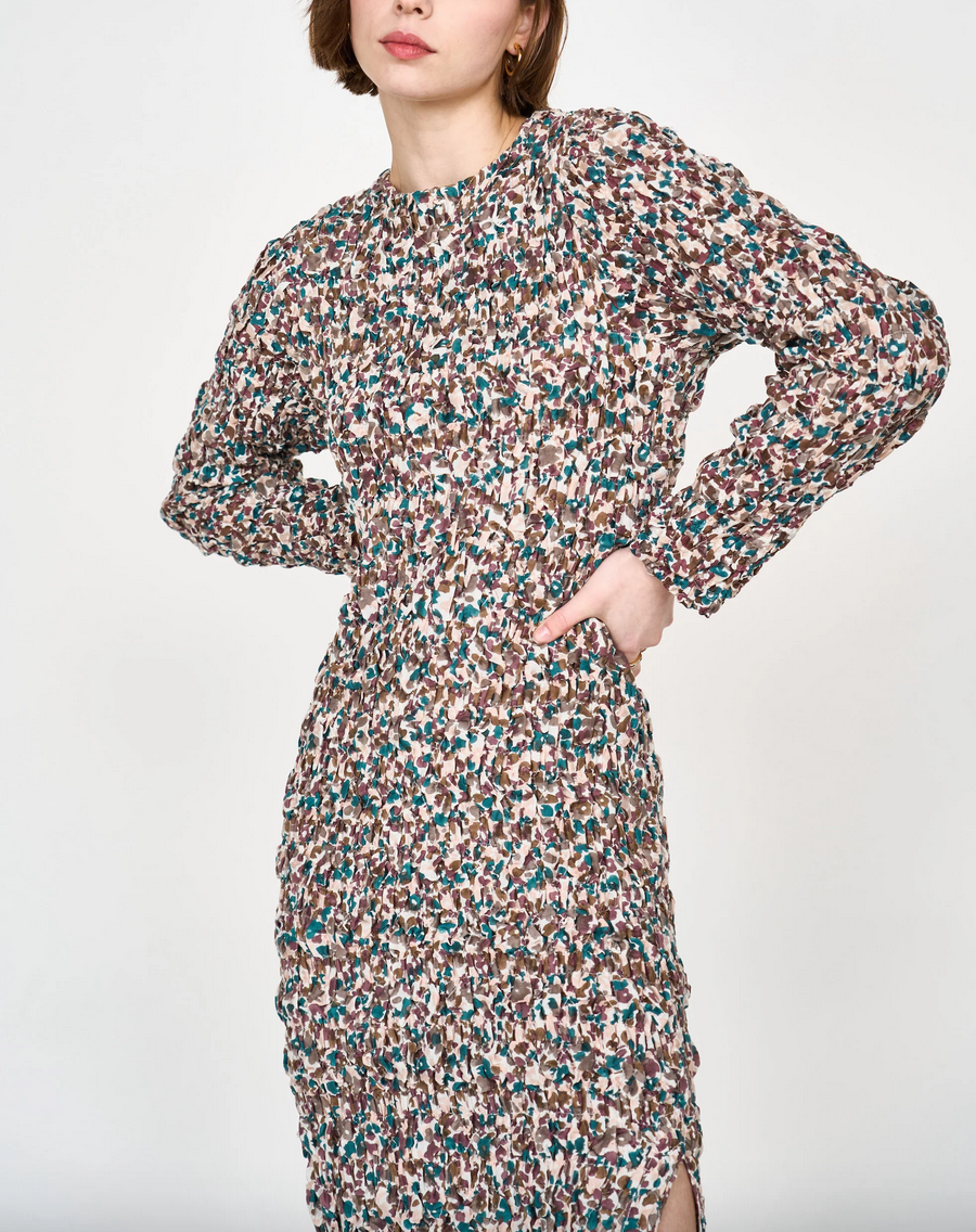 shoreditch dress in amaryllis