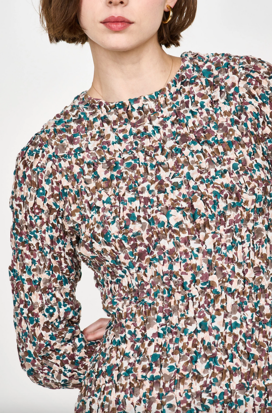 shoreditch dress in amaryllis