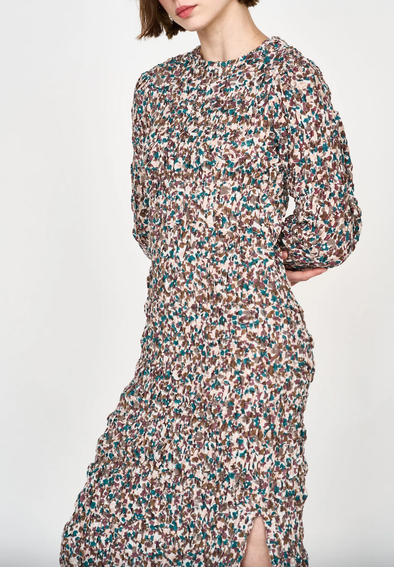 shoreditch dress in amaryllis