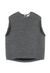cardo wool cropped vest grey
