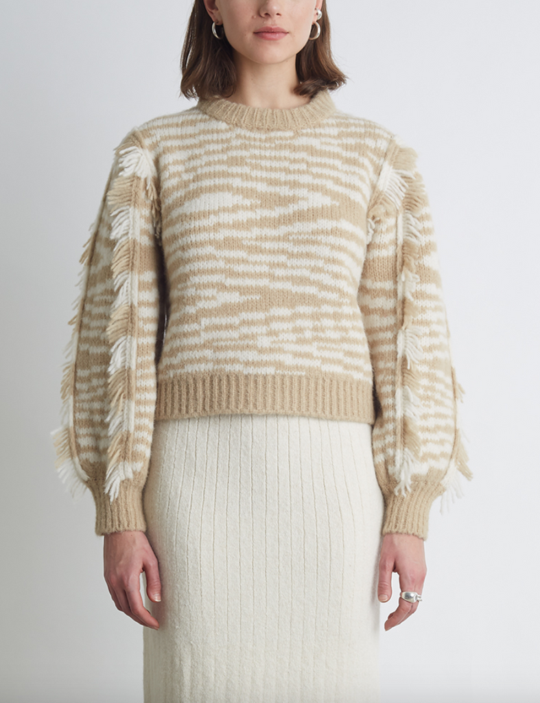 Jemi sweater ivory pale camel