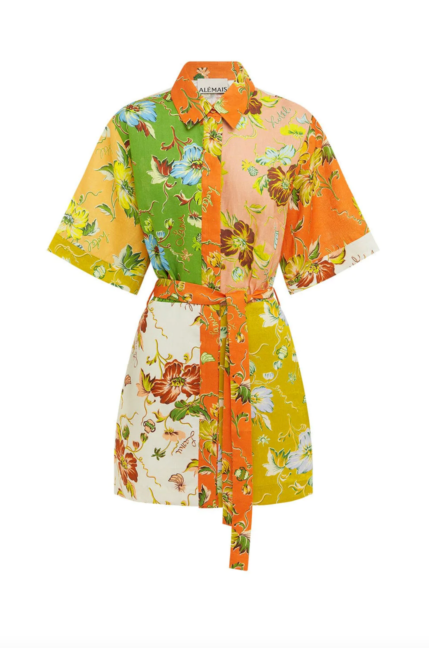 hotel lamu spliced mini dress