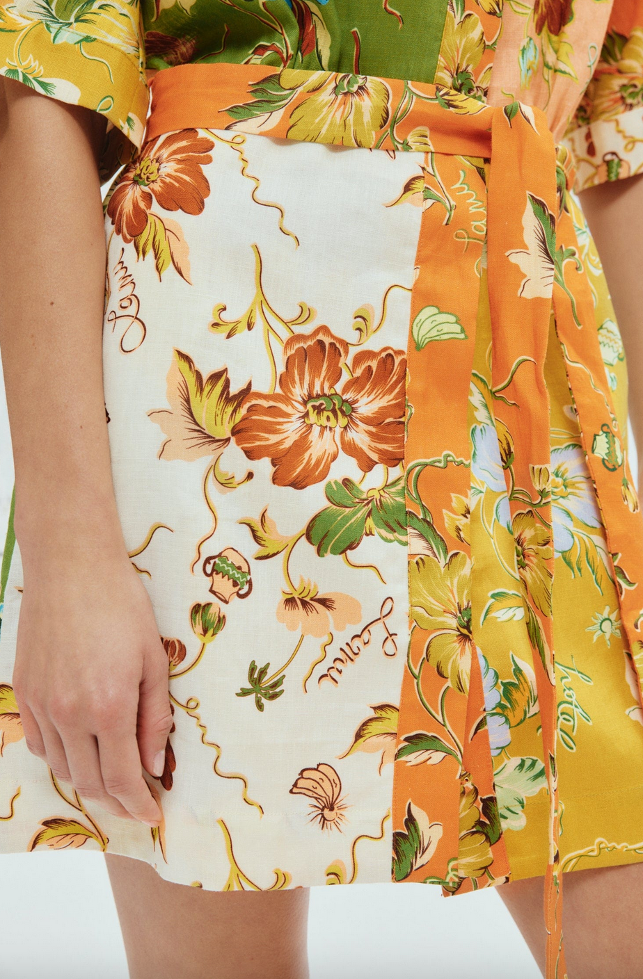 hotel lamu spliced mini dress