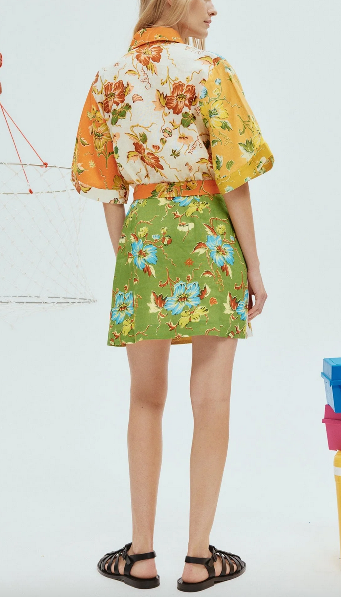 hotel lamu spliced mini dress