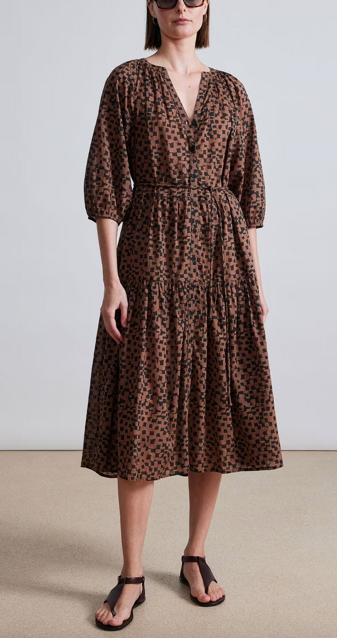 Mitte dress scattered geo