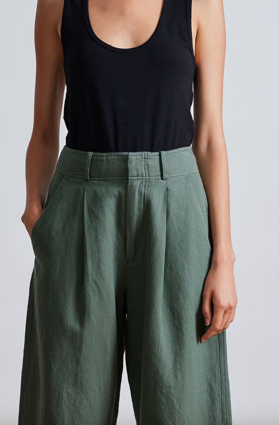 bari crop trouser thyme