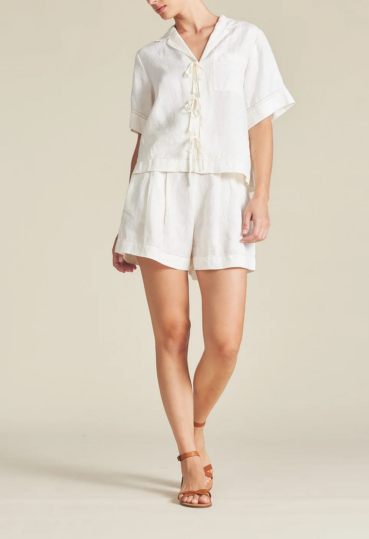 【ULLALA】Freya short sleeve women's fair ivory Layla Short Sleeve Top