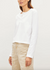 Deliah cropped henley white