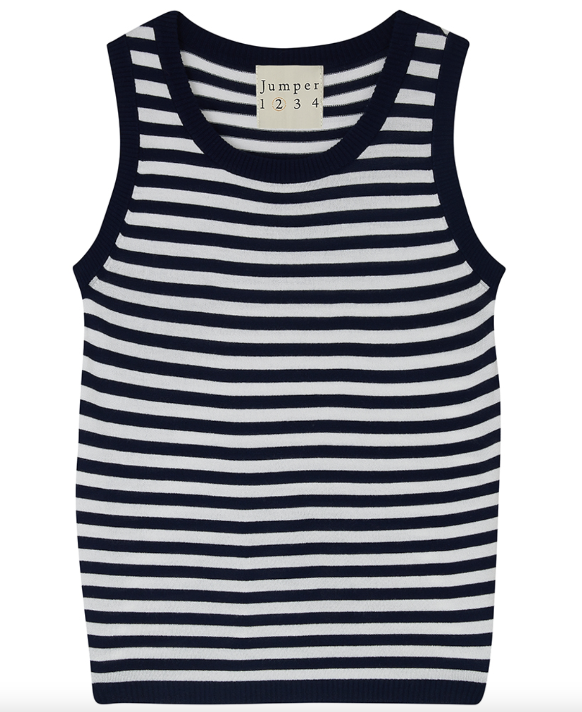 Little stripe tank navy and white