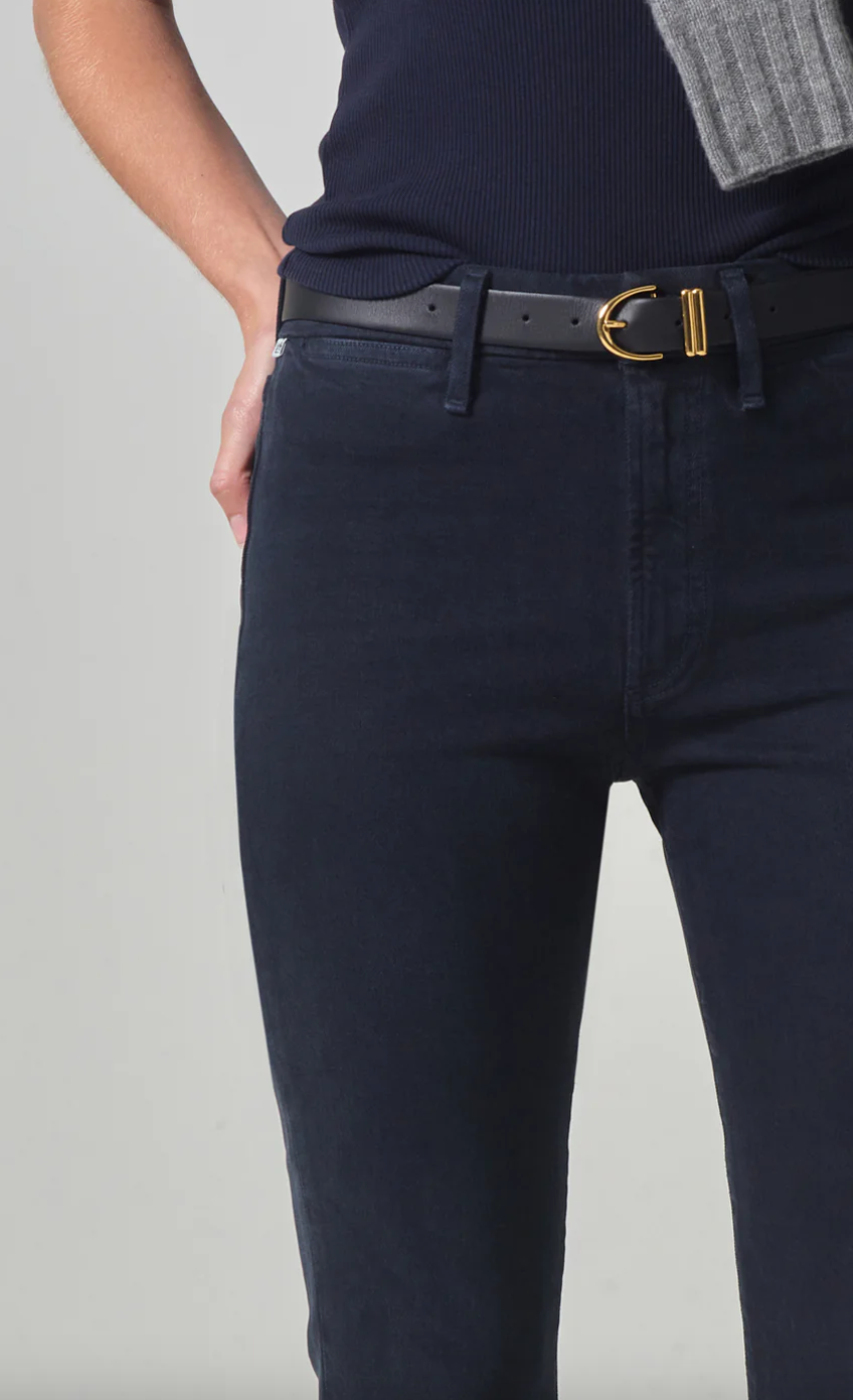 Isola cropped trouser in navy