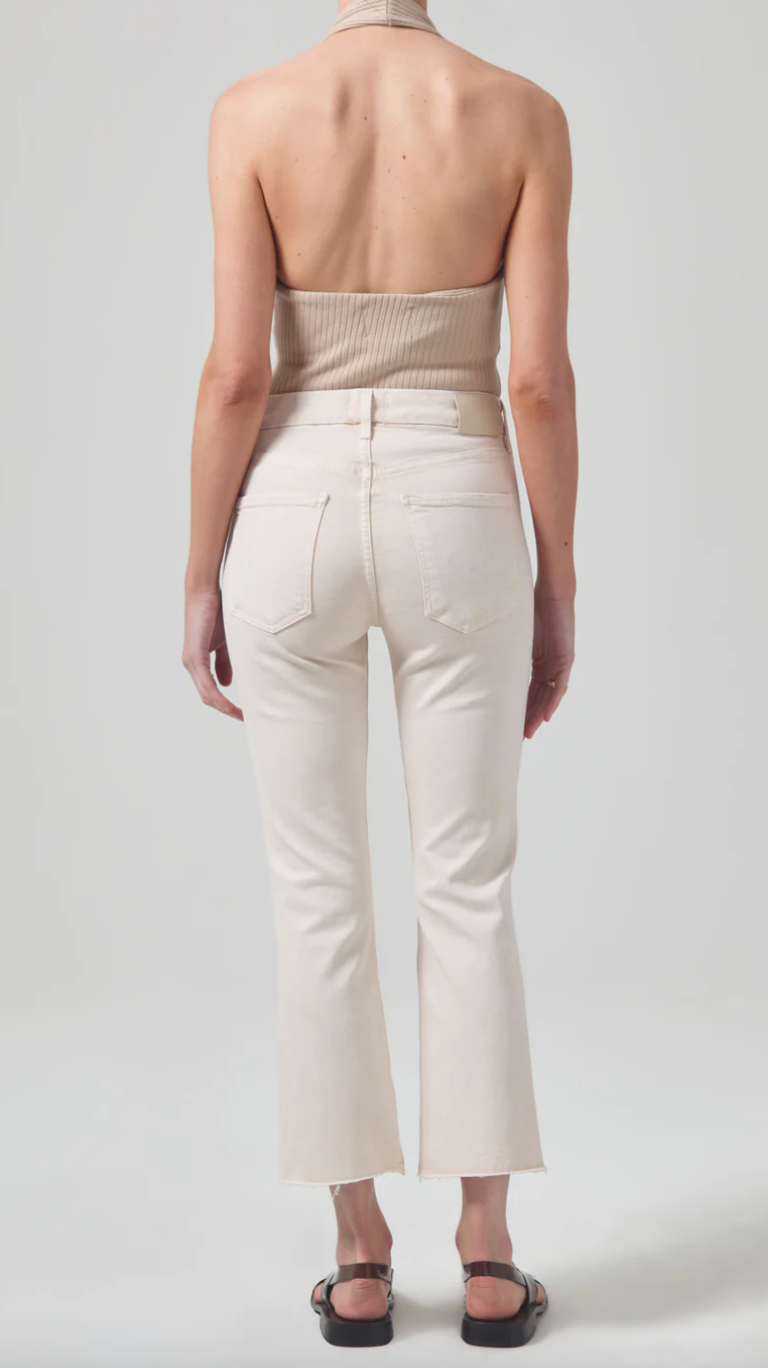 isola cropped trouser in almondette