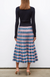 Toscane multicolored zellige knit skirt