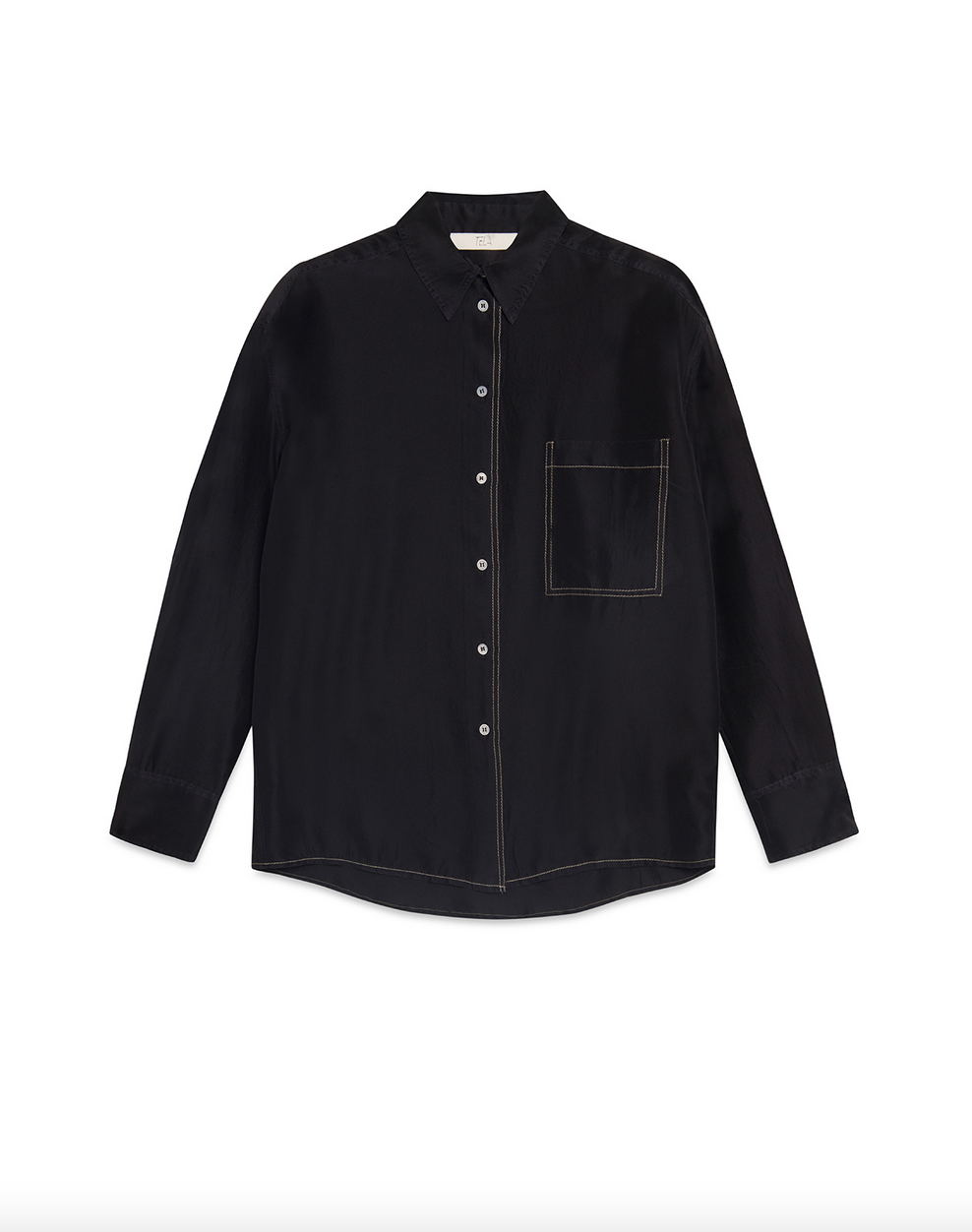 stomp shirt black silk