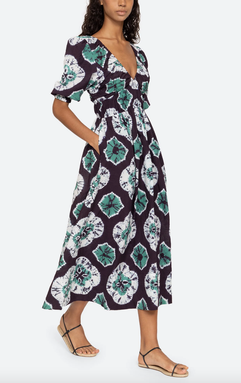 Aveline puff sleeve dress