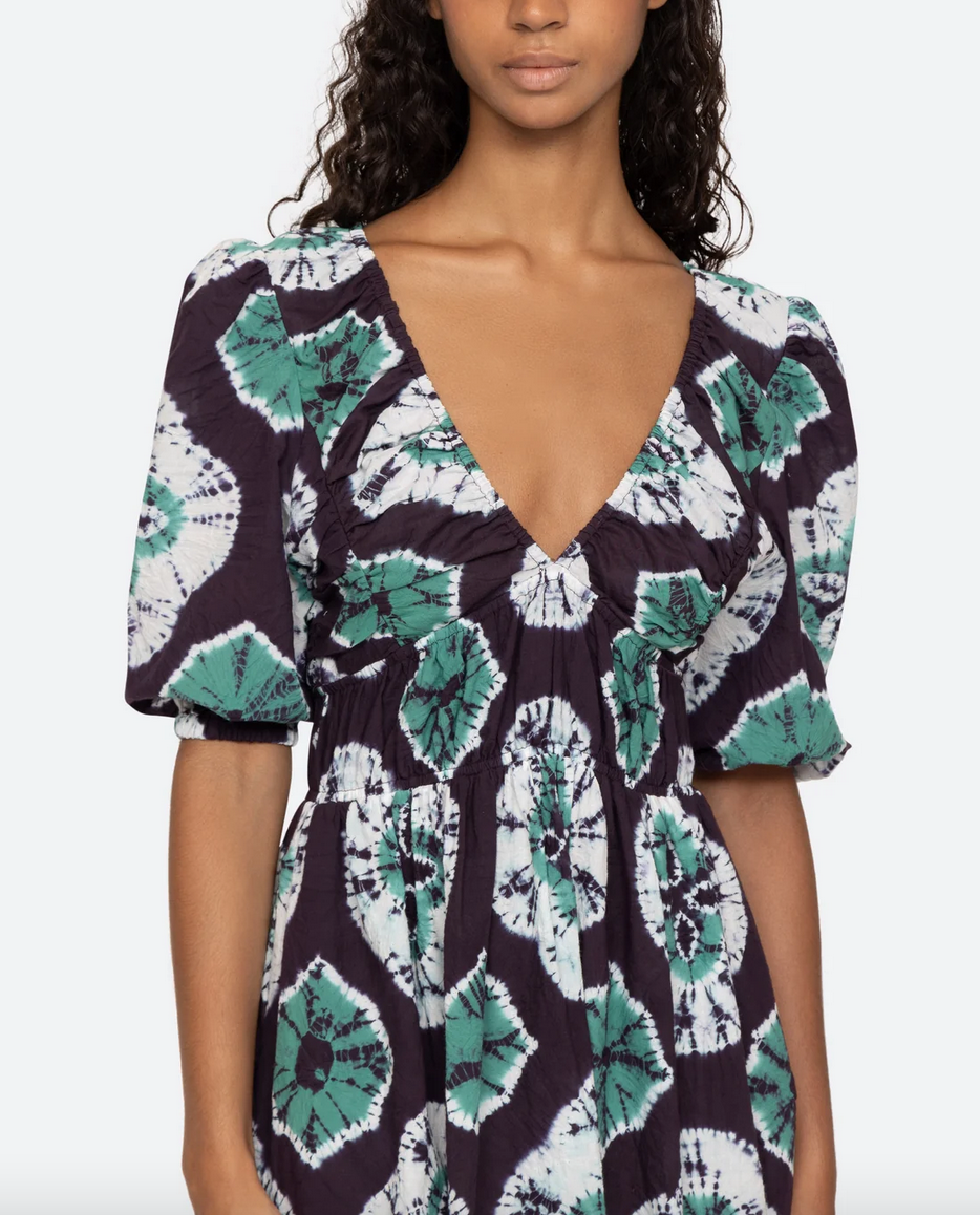 Aveline puff sleeve dress