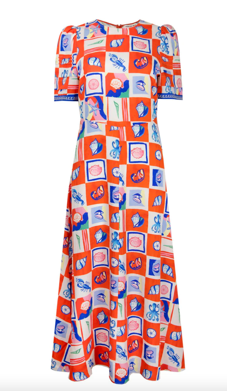 casey dress sea tiles