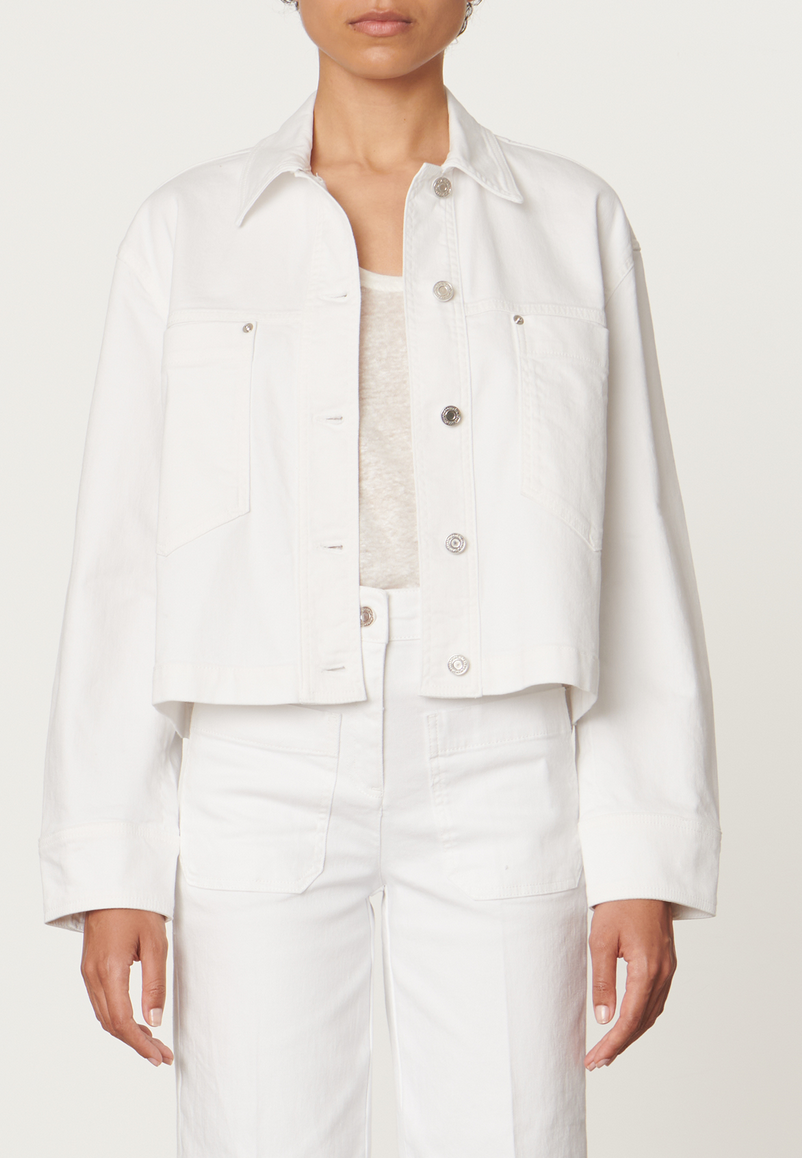 Barnabe denim jacket white