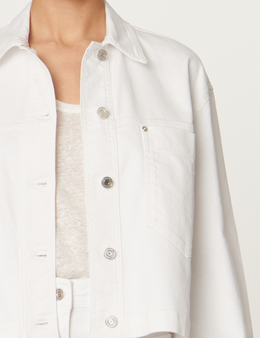 Barnabe denim jacket white