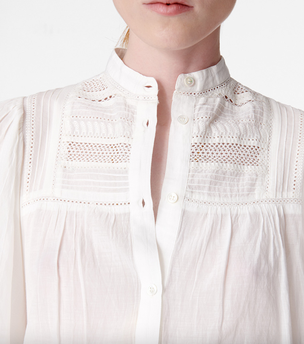 valdo blouse white