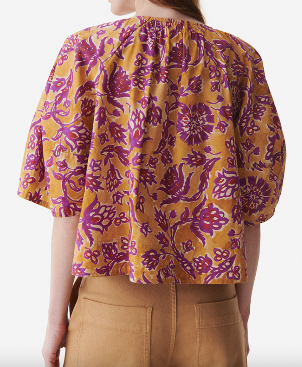 brook blouse in safran