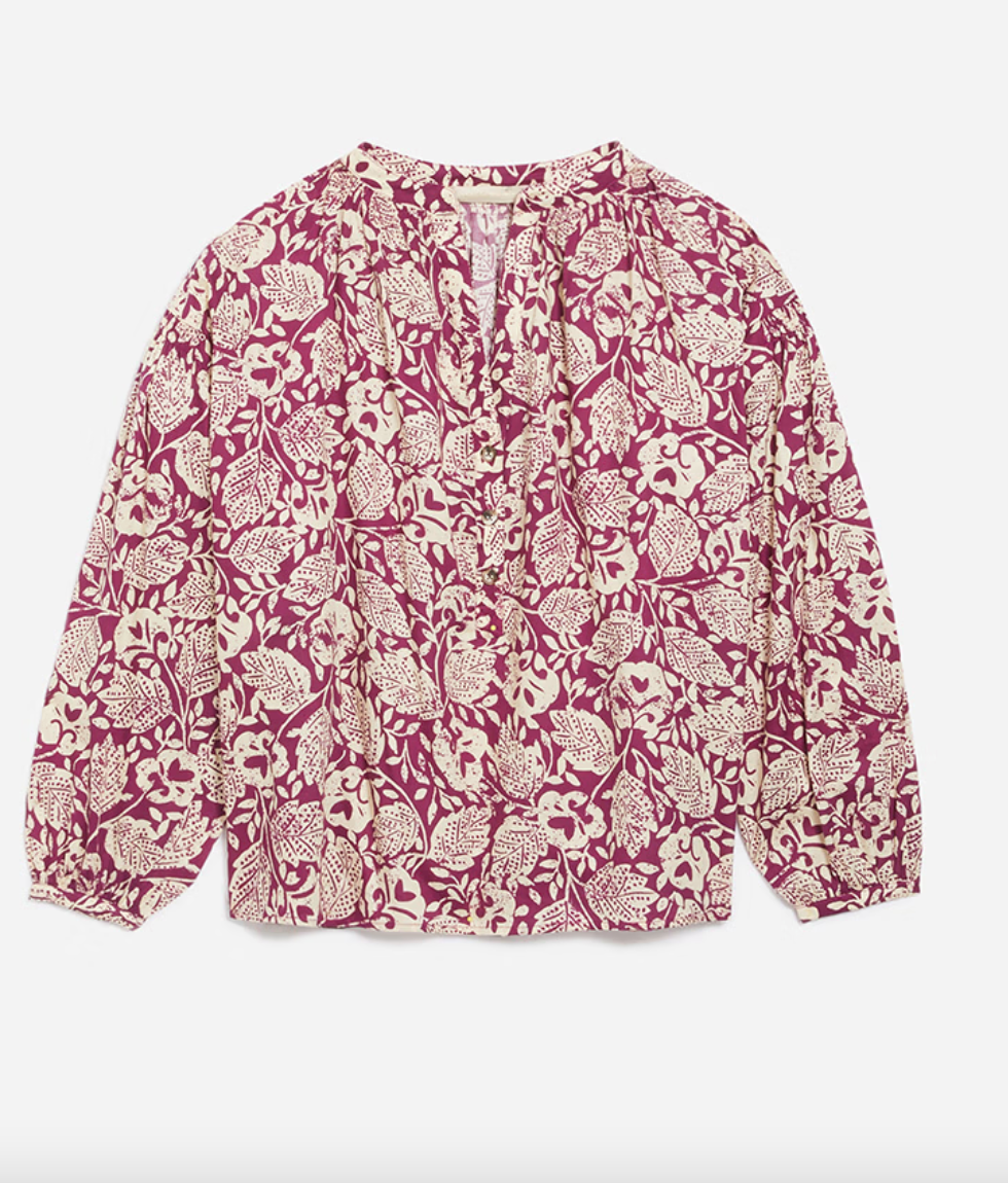 nipoa blouse plum