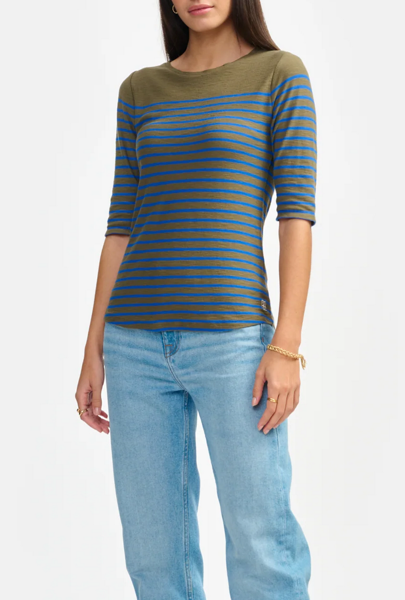 Mias t-shirt blue stripe