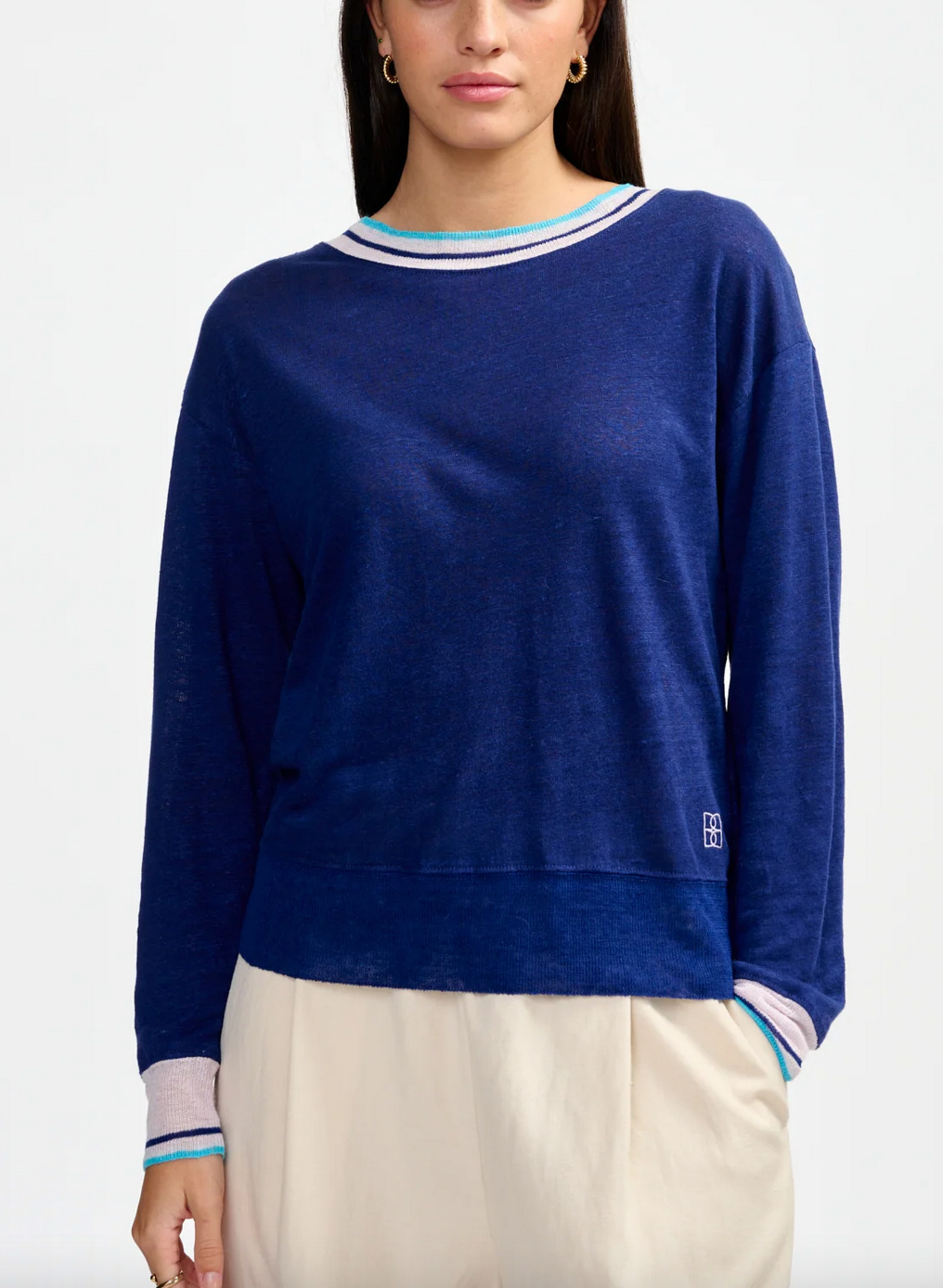 Senia long sleeve t-shirt navy