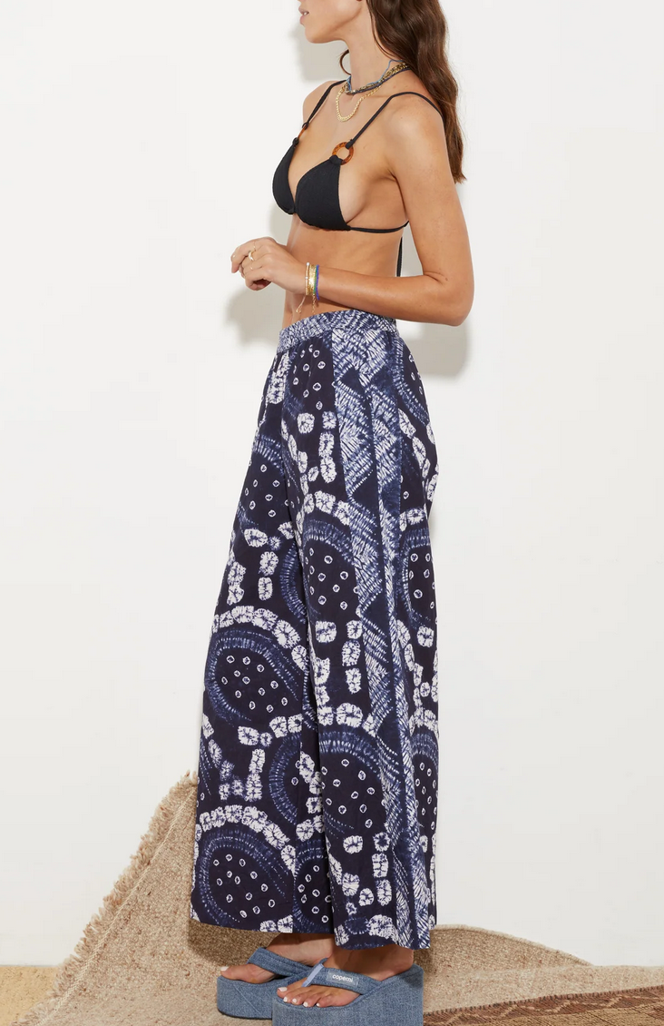 Vea shibori wide leg pant