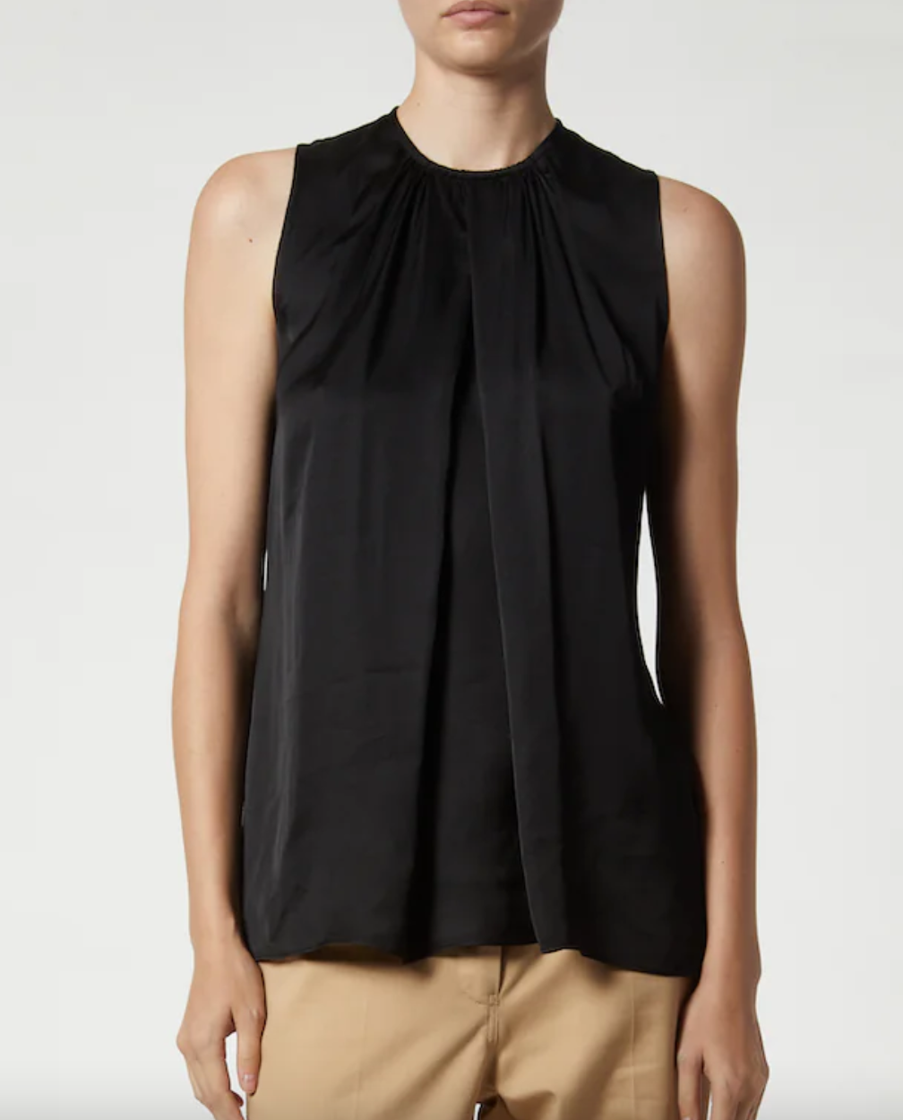 sadie sleeveless blouse black