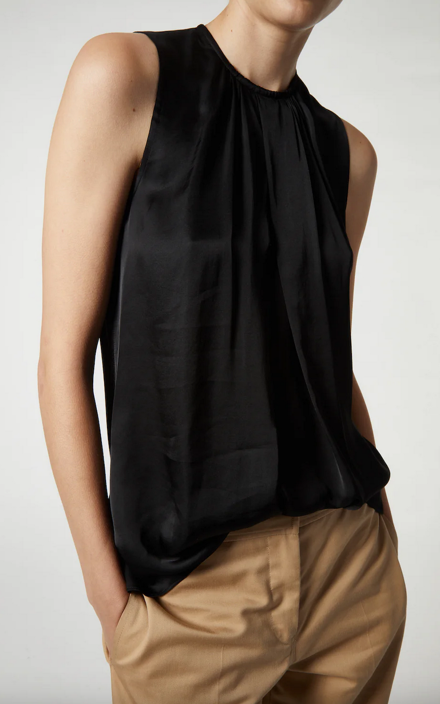 sadie sleeveless blouse black