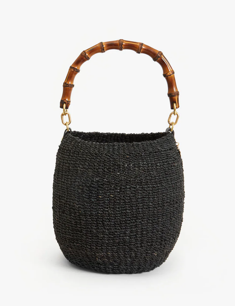 Pot de miel w/ bamboo handle black