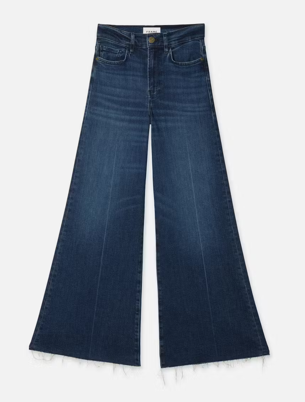 le palazzo crop raw fray in calvin