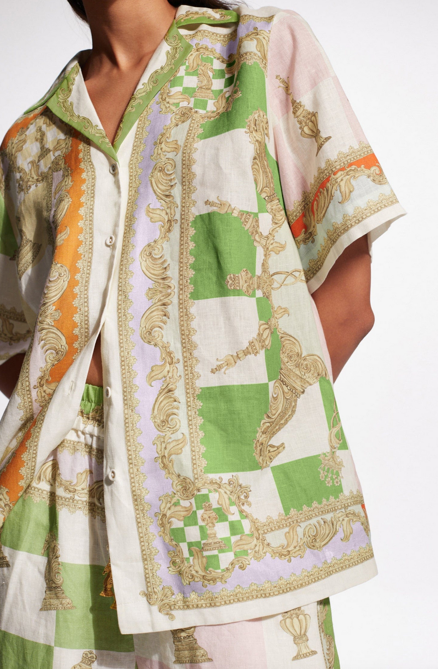 Checkmate linen shirt