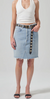 Carolina deconstructed knee skirt in array