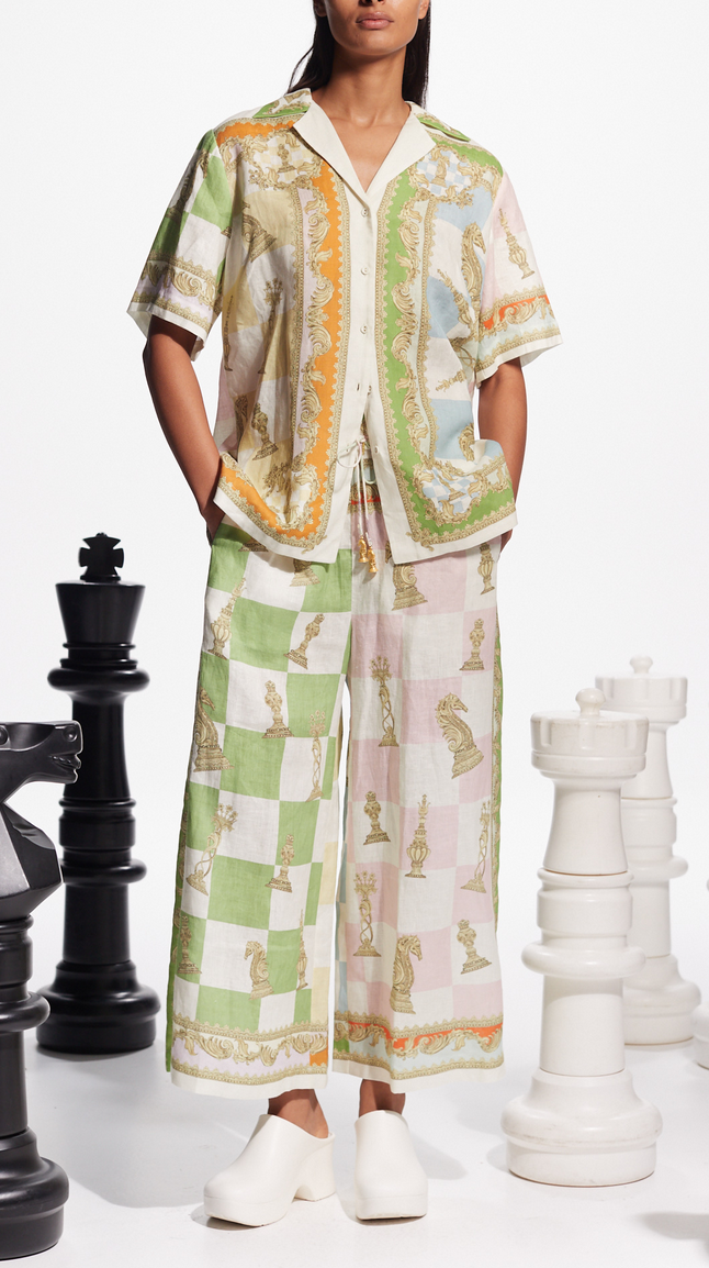 Checkmate linen shirt