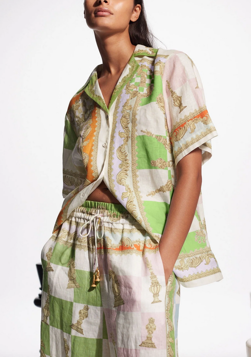 Checkmate linen shirt