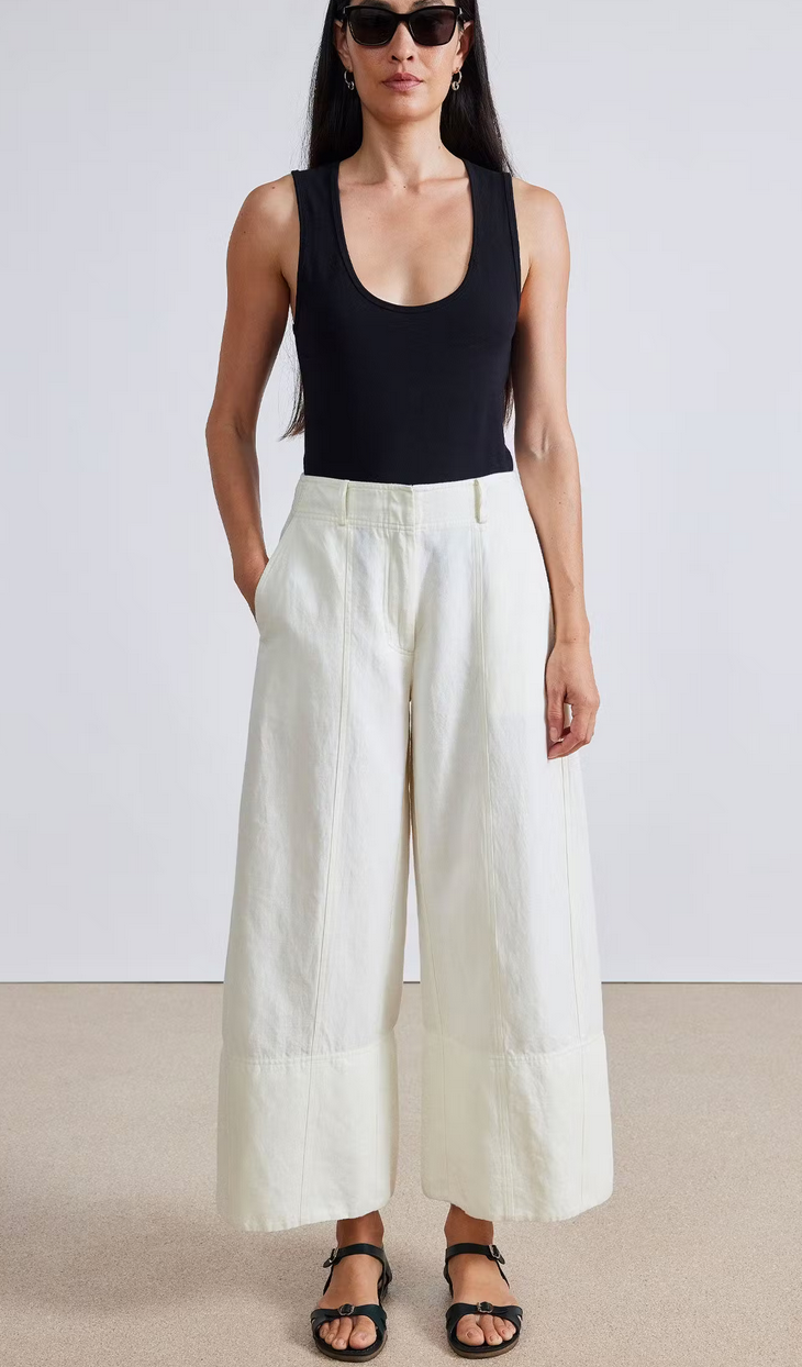 Malou wide leg pant cream