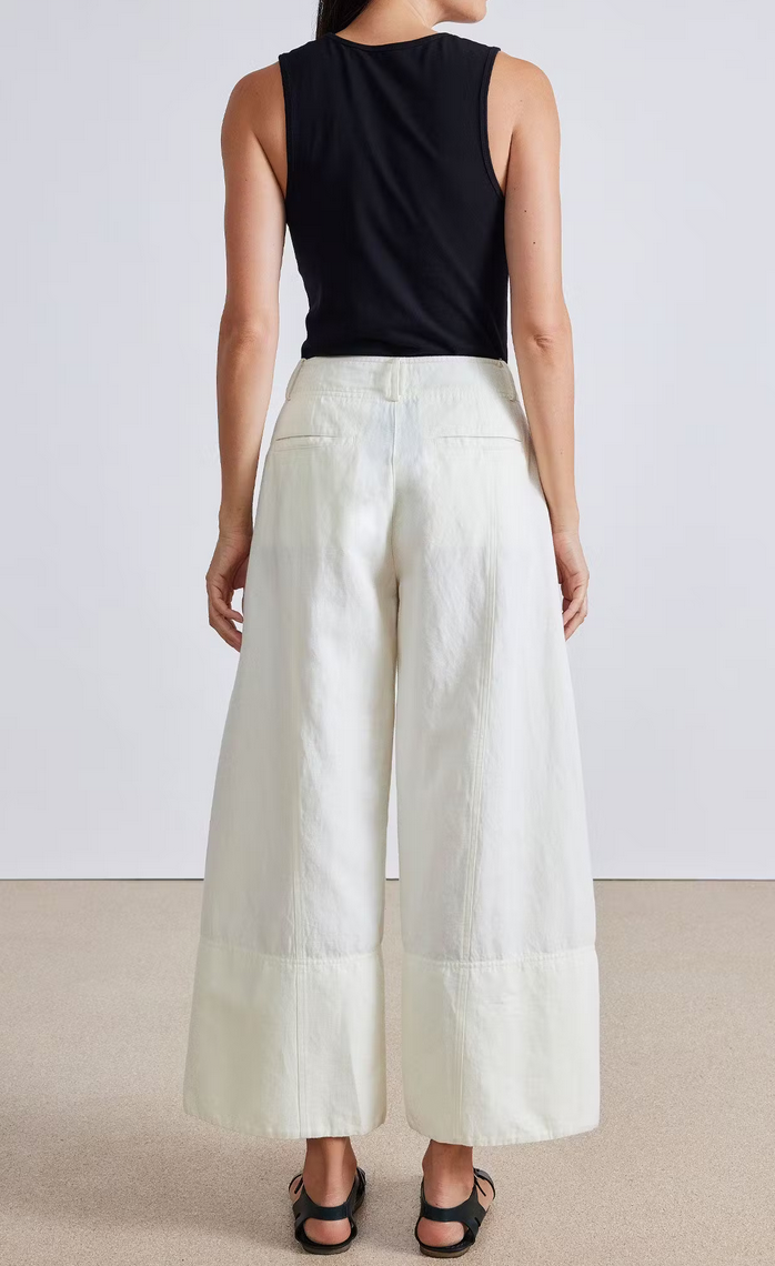 Malou wide leg pant cream