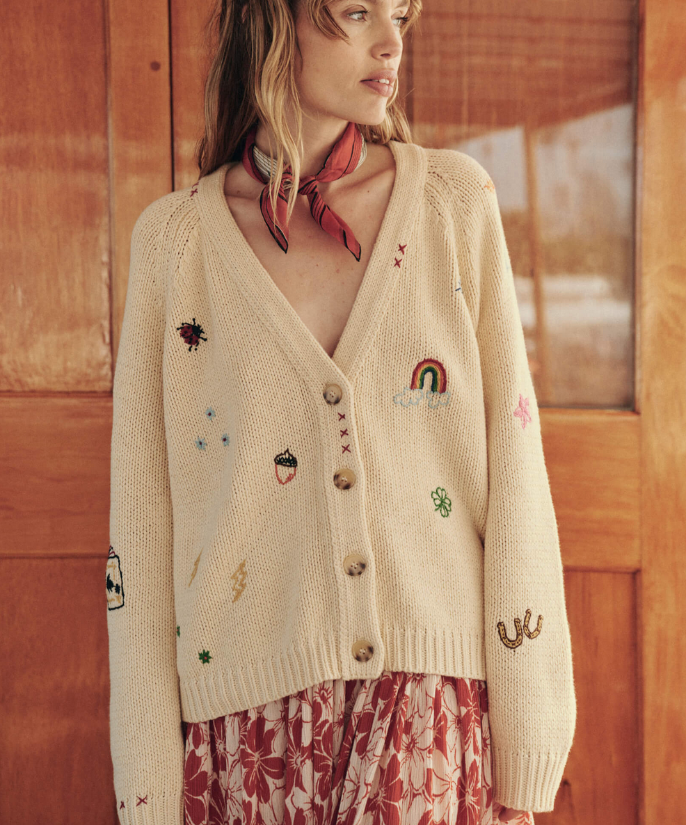 The charm cardigan cream