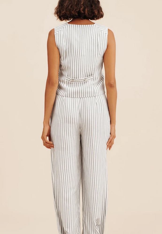 diana vest seagrass stripe