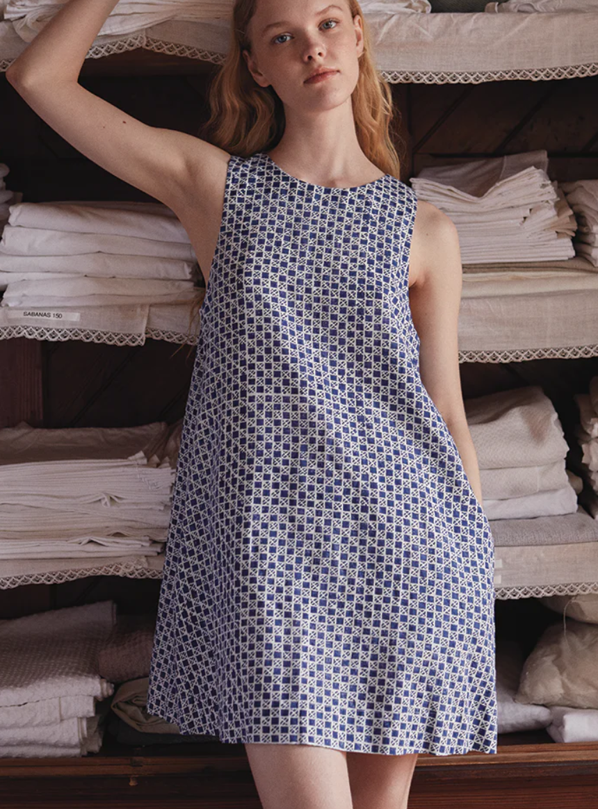 Basque dress in Flag