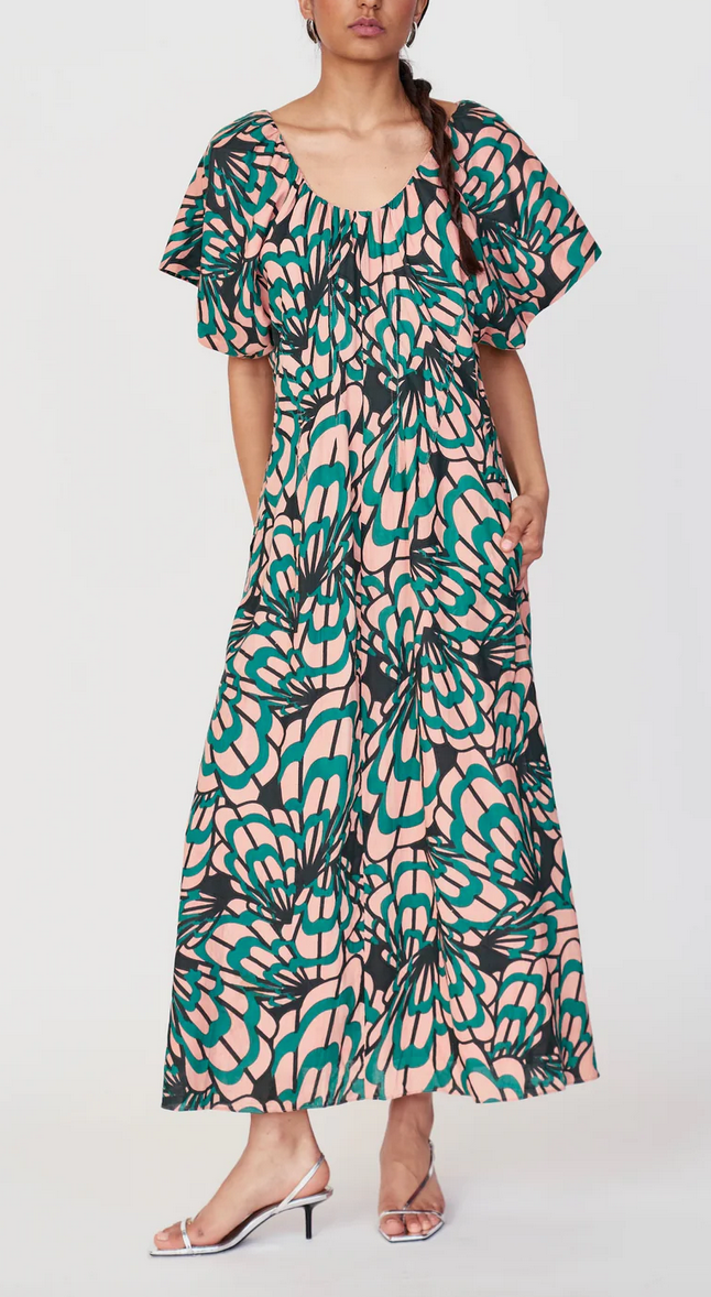 Wailea dress in paradise shell