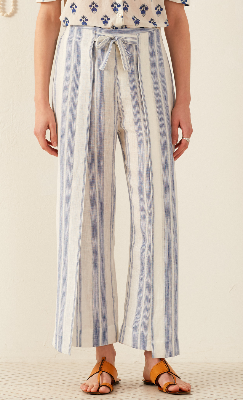 Bonnie pacific wrap pant in ivory