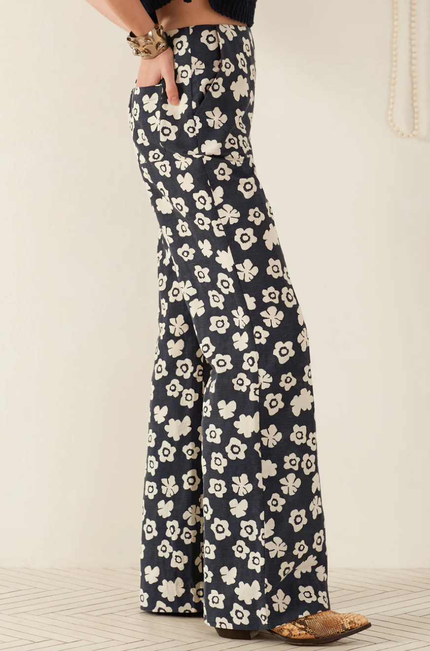 Charlie deep sea lotus pant blue sea