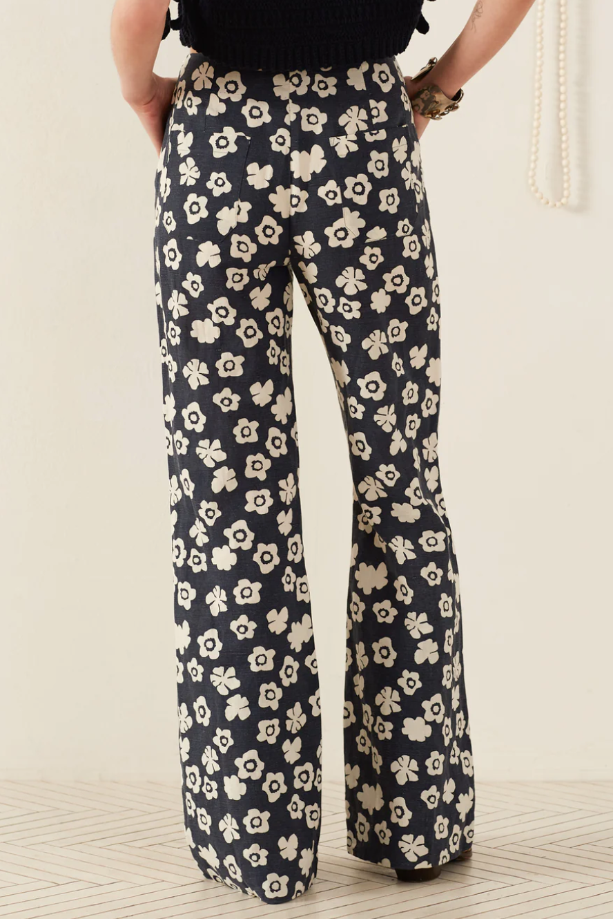 Charlie deep sea lotus pant blue sea